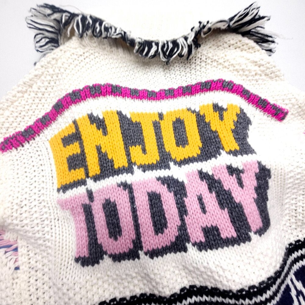 Women's Multicolor Graphic Sweater - Picture 14 of 14